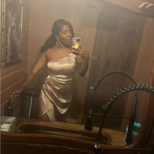 Willow Wrap Dress Champagne